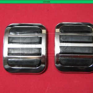 GOMA PEDAL CROMADO (2 PIEZAS)
