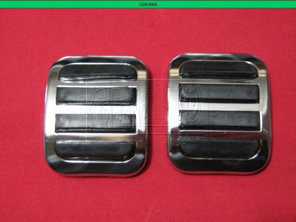 GOMA PEDAL CROMADO (2 PIEZAS)