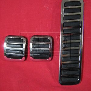 GOMAS DE  PEDALES CROMADOS (3 PIEZAS)
